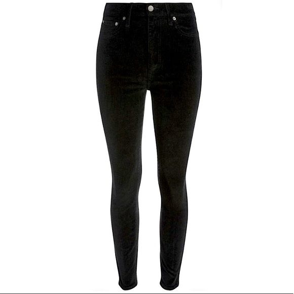 Alice and Olivia Good High Rise Ankle Skinny Black Corduroy –– NWT - Picture 3 of 14